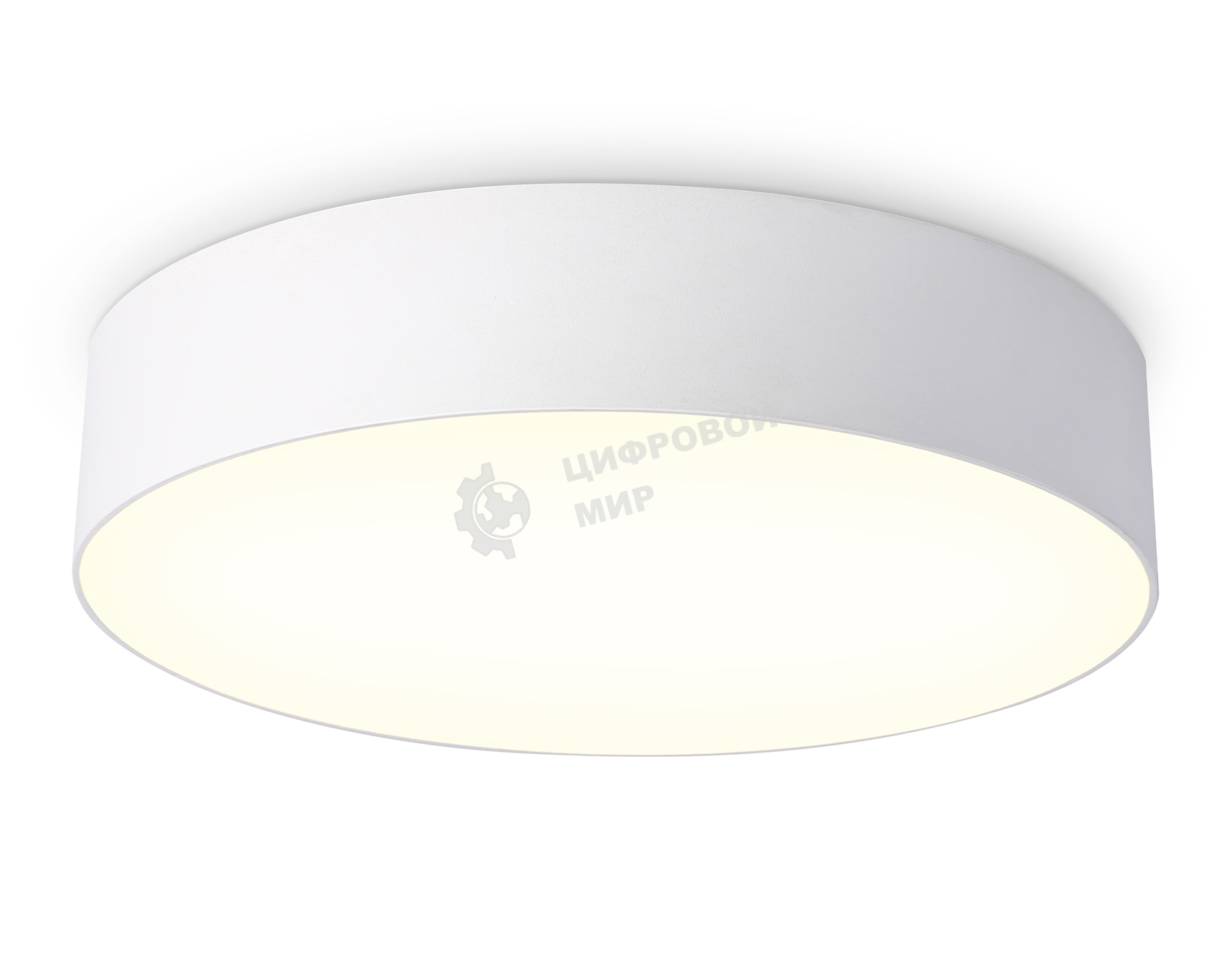 Потолочный светодиодный светильник Ambrella light FV5523 WH белый LED 35W 3000K D300*58 (Без ПДУ)