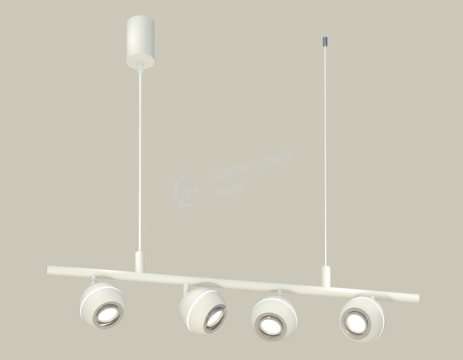 Светильник Ambrella light XB9001530/4 SWH/PSL белый песок/серебро полированное MR16 GU5.3 (С9001, С1101, N7003)
