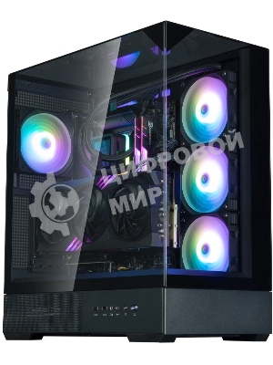 Компьютерный корпус ZALMAN P40 Prism Plus, ATX, черный, WINDOW, 3xCombo (3.5'' or 2.5