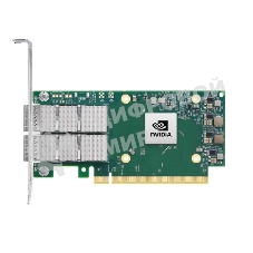 Сетевая карта ConnectX®-6 Dx EN adapter card, 100GbE, Dual-port QSFP56, PCIe 4.0 x16, Crypto and Secure Boot, Tall Bracket