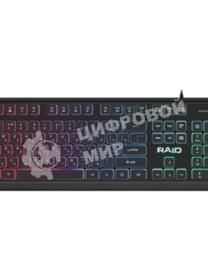 Клавиатура проводная Defender Raid GK-778DL, USB, черный