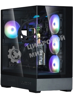 Компьютерный корпус ZALMAN P40 Prism Plus, ATX, черный, WINDOW, 3xCombo (3.5'' or 2.5
