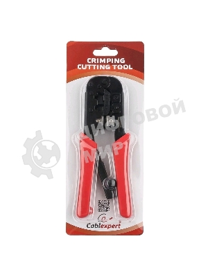 Монтажный инcтрумент Gembird T-568R Универсальные клещи для обжима и разделки кабеля RJ-11 (6p4c/6p2c), RJ-12 (6p6c), RJ-45 (8p8c) с фиксатором
