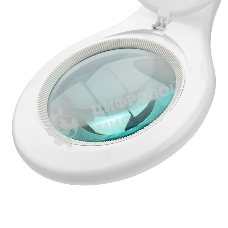 Лупа на струбцине Rexant, круглая, 5D, с подсветкой 56 SMD LED, белая