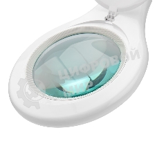 Лупа на струбцине Rexant, круглая, 5D, с подсветкой 56 SMD LED, белая