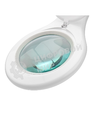 Лупа на струбцине Rexant, круглая, 5D, с подсветкой 56 SMD LED, белая