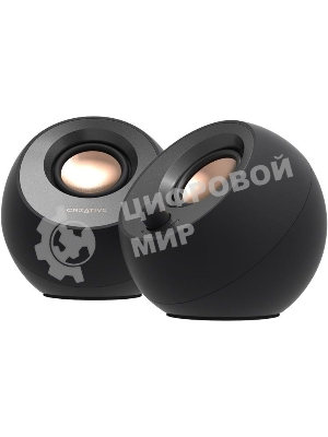 Акустическая система Creative Pebble V3 MF1700 2.0 черный 8Вт BT