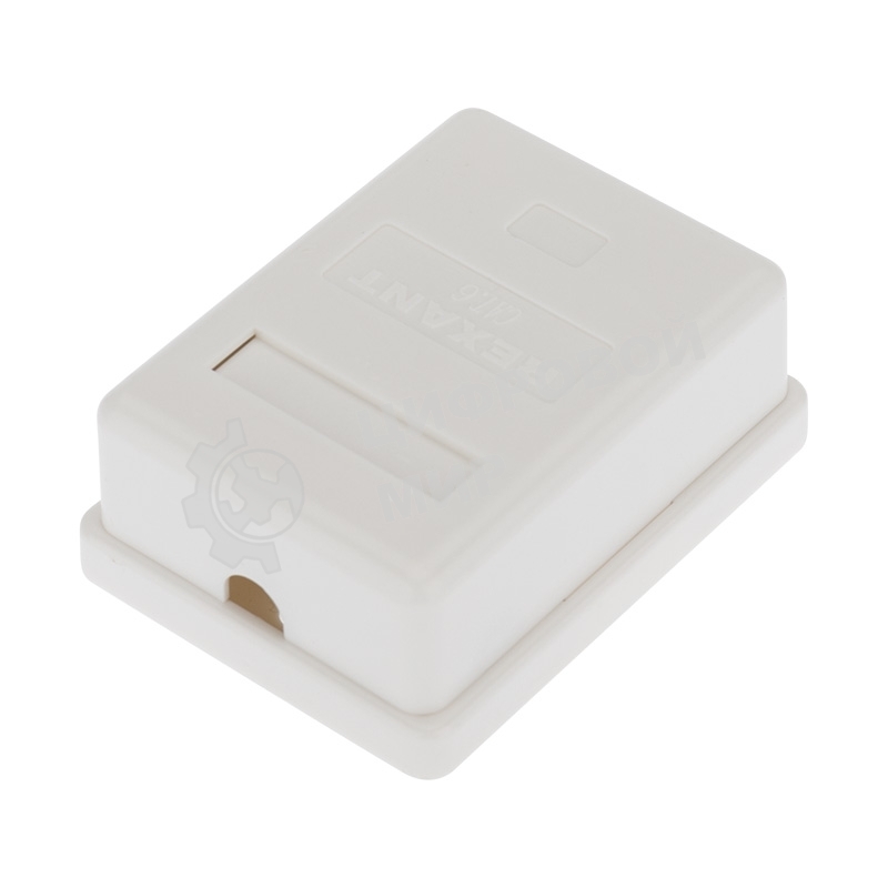 Розетка компьютерная внешняя Rexant 1-порт RJ-45 (8P8C), UTP неэкранированная, категория 6