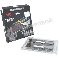 Оперативная память Patriot Viper Venom, DDR5, 64GB (2x32GB), 5600MHz, CL40, DIMM, с радиаторами, RGB, черный