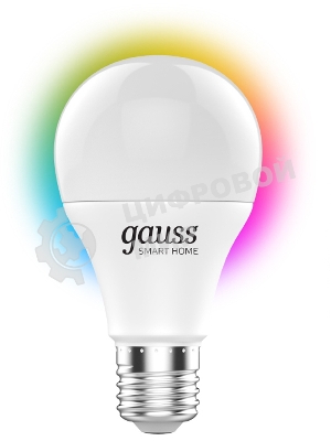 Лампа Светодиодная Gauss Smart Home RGbW E27 A60 10 Вт 2700-6500K 1/10/100