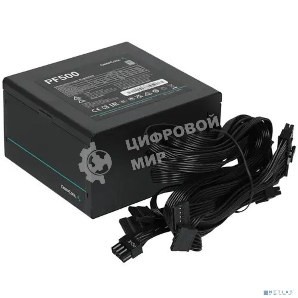 Блок питания Deepcool/GamerStorm PF500, 500Вт, 80 PLUS, 120мм, черный