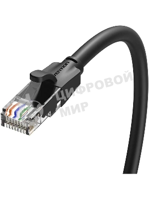 Патч-корд Vention прямой UTP cat.6, RJ45 - 8м. черный