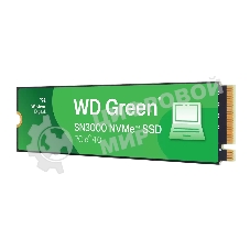 Накопитель SSD WD Green SN3000, 500Gb, PCIe 4.0 x4, M.2 2280, NVMe, R/W 5000/4100