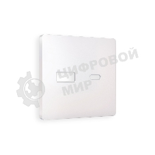 Лицевая панель ALFA (Жемчуг) для розетки 2USB тип A+C QUANT AP2110