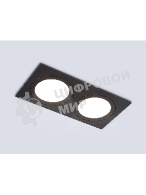 Светильник Ambrella light TN51827/2 BK черный GX53/2 max 15W 215*110*39