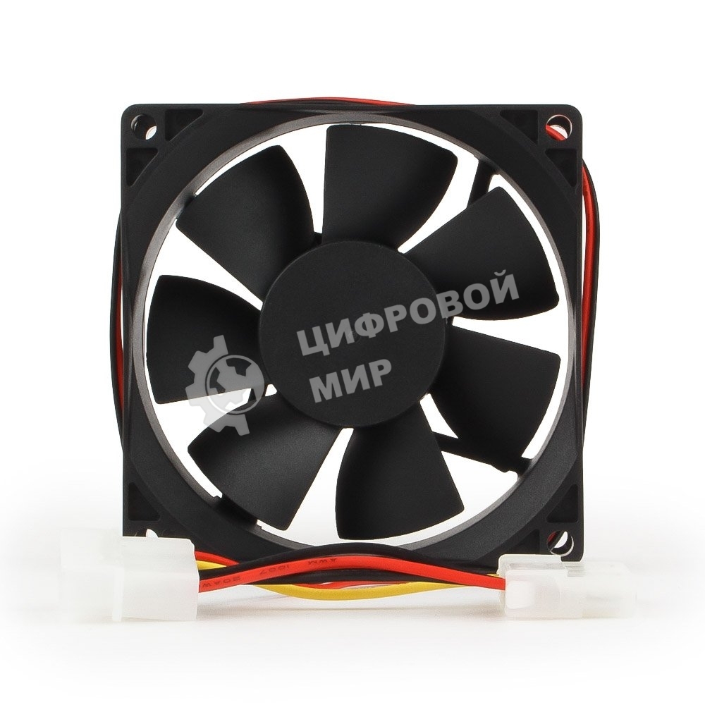 Вентилятор для корпуса Gembird черный, 80 мм, 2600 об/мин, 27 дБ, 4 pin