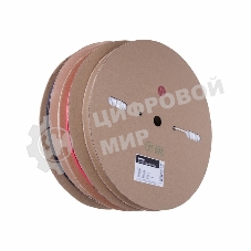 Термоусаживаемая трубка Rexant 6,0/3,0 мм, черная (бухта 100 м)