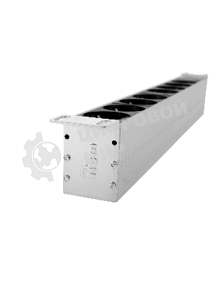 Блок розеток Rem-32 с инд., 8 Schuko, 32A, алюм., 19