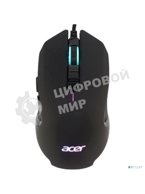 Мышь проводная Acer OMW160 черный, 6400 dpi, USB, кнопки - 8