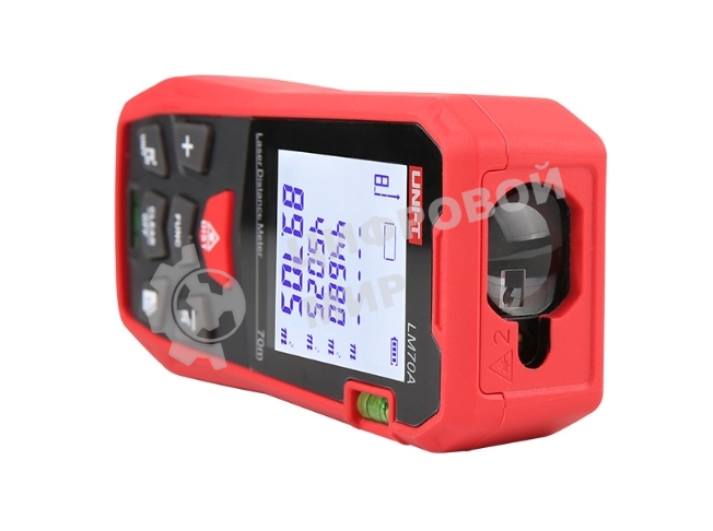 Лазерный дальномер UNI-T LM120A Диапазон расстояний (120 м); Тип дисплея (ЖК); Единицы измерения (м/фут/дюйм); Основа измерения (спереди/сзади);