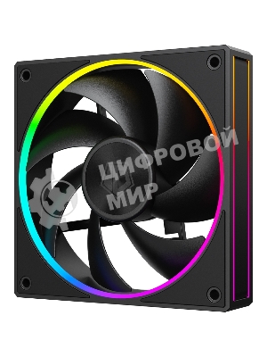 Вентилятор для корпуса ID-Cooling AF-127-ARGb-K черный, 120 мм, 2000 об/мин, 29.9 дБ, 4 pin