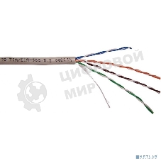 Кабель информационный LANMASTER NM-UTP5E4PR-CCA cat.5е U/UTP не экранированный 4X2 PVC внутренний 305м серый