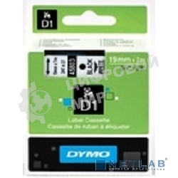 Расходные материалы Картридж с нейлоновой лентой для неровных поверхностей 19мм х 3,5м., черный шрифт на белом фоне S0718050