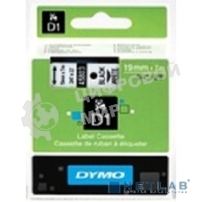 Расходные материалы Картридж с нейлоновой лентой для неровных поверхностей 19мм х 3,5м., черный шрифт на белом фоне S0718050