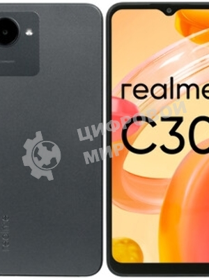 Дисплей для Realme C30 черный