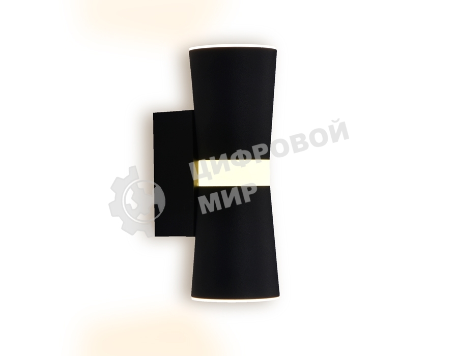 Настенный светодиодный светильник с акрилом Ambrella light FW196 BK/S черный/песок LED 3000K 12W 70*200*100