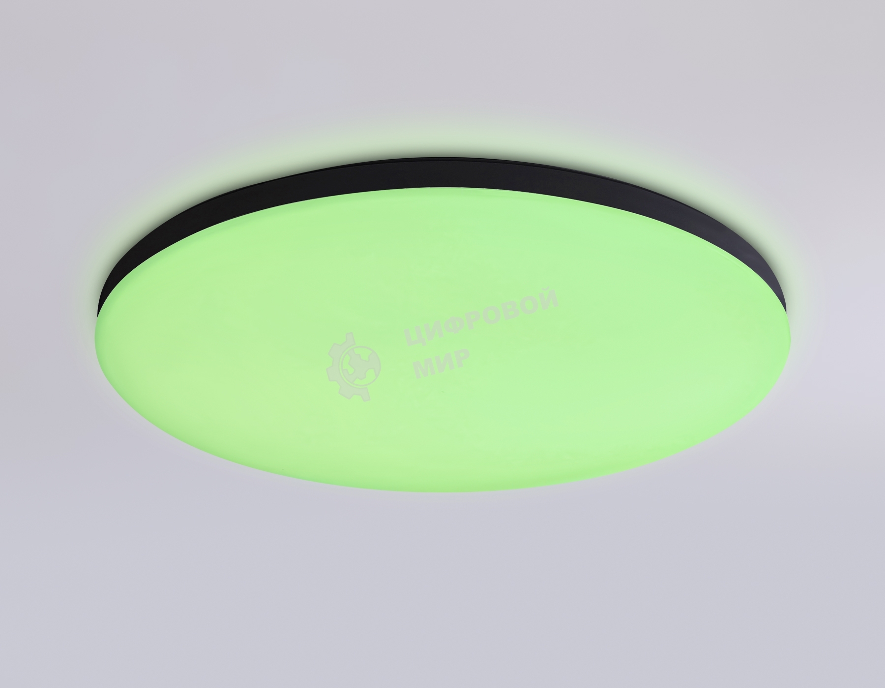 Умный светодиодный светильник FZ2004 BK черный IP54 20W 3000K-6500K+RGB Wi-Fi Алиса/Tuya/Smart Home/Alexa D300*55 (ПДУ ИК)