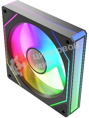Вентилятор для корпуса Bloody CF-11 LCD ARGb 120х120x25 черный 4-pin 32дБ (упак.:1шт) (CF-11-ARGb120-BK) Ret