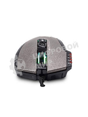 Мышь проводная Crown Gaming CMXG-711 черный, 4000 dpi, USB, кнопки - 8