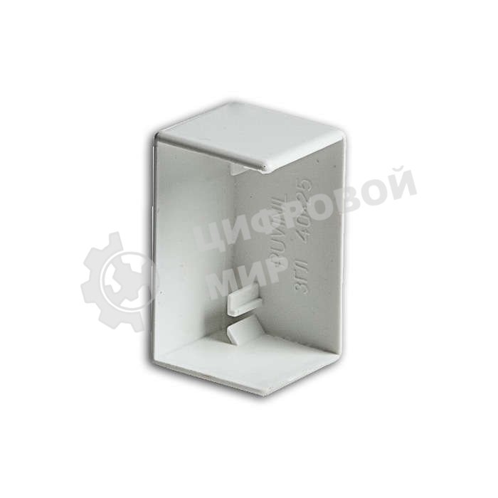 Заглушка 40х25 белый Рувинил ЗГЛ-40х25