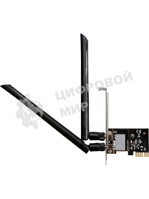 Сетевой адаптер WiFi D-Link DWA-582/RU/10/B1A DWA-582 PCI Express (ант.внеш.съем) 2ант.  (упаковка 10 шт)
