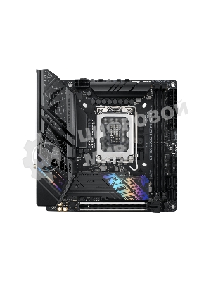 Материнская плата ASUS ROG STRIX B760-I GAMING WIFI, LGA 1700, Intel B760, 2xDDR5, 4xSATA, 2xM.2, 1xPCIe 5.0 x16, 1xHDMI, 1xDP, 1x 2.5Gb LAN, 3xUSB-A 2.0, 3xUSB-A 3.2 Gen 1, 1xUSB-C 3.2 Gen 1, 1xUSB-C 3.2 Gen 2x2, 5x3.5 мм, 7.1, Mini-ITX