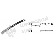 Термостат биметаллический KSD9700 5А/110 С нормально разомкнутый