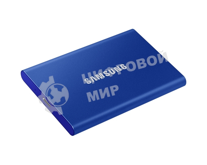 Внешний SSD Samsung T7, 2TB, USB 3.2 Gen 2 Type-C, R/W 1050/1000, синий