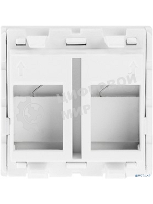 Вставка Rexant Mosaic 45x45, на 2 порта со шторкой