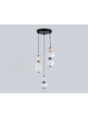 Светильник Ambrella light LH53143/3 BK/WH черный/белый 19W 3000K D330*1630