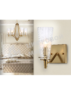 Светильник Ambrella light TR3236 BS/FR латунь/белый матовый E14 max 40W 250*120*210