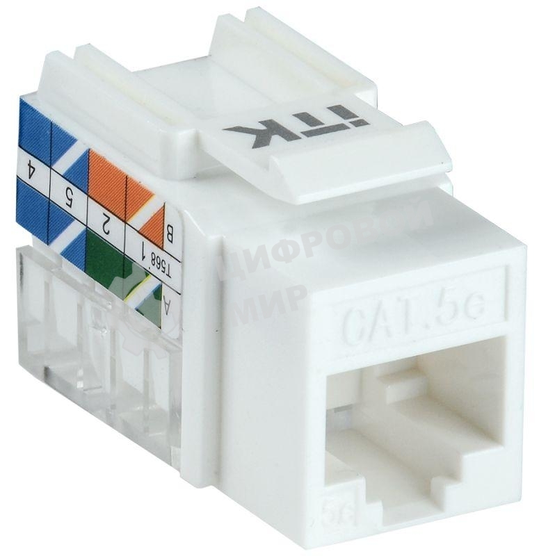Модуль Keystone Jack кат. 5E UTP 110 IDC 90 град. CS1-1C5EU-11 ITK