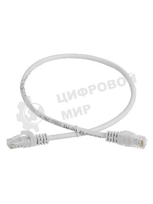 Шнур коммутационный Cat.5e UTP 0,5м серый GENERICA