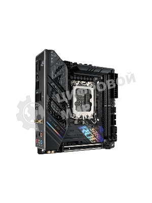 Материнская плата ASUS ROG STRIX B760-I GAMING WIFI, LGA 1700, Intel B760, 2xDDR5, 4xSATA, 2xM.2, 1xPCIe 5.0 x16, 1xHDMI, 1xDP, 1x 2.5Gb LAN, 3xUSB-A 2.0, 3xUSB-A 3.2 Gen 1, 1xUSB-C 3.2 Gen 1, 1xUSB-C 3.2 Gen 2x2, 5x3.5 мм, 7.1, Mini-ITX