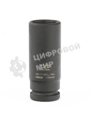 Головка ударная удлиненная шестигранная Stels 22 мм, 1/2