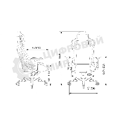 Кресло игровое Knight Craft Dragon синий эко.кожа крестов. металл