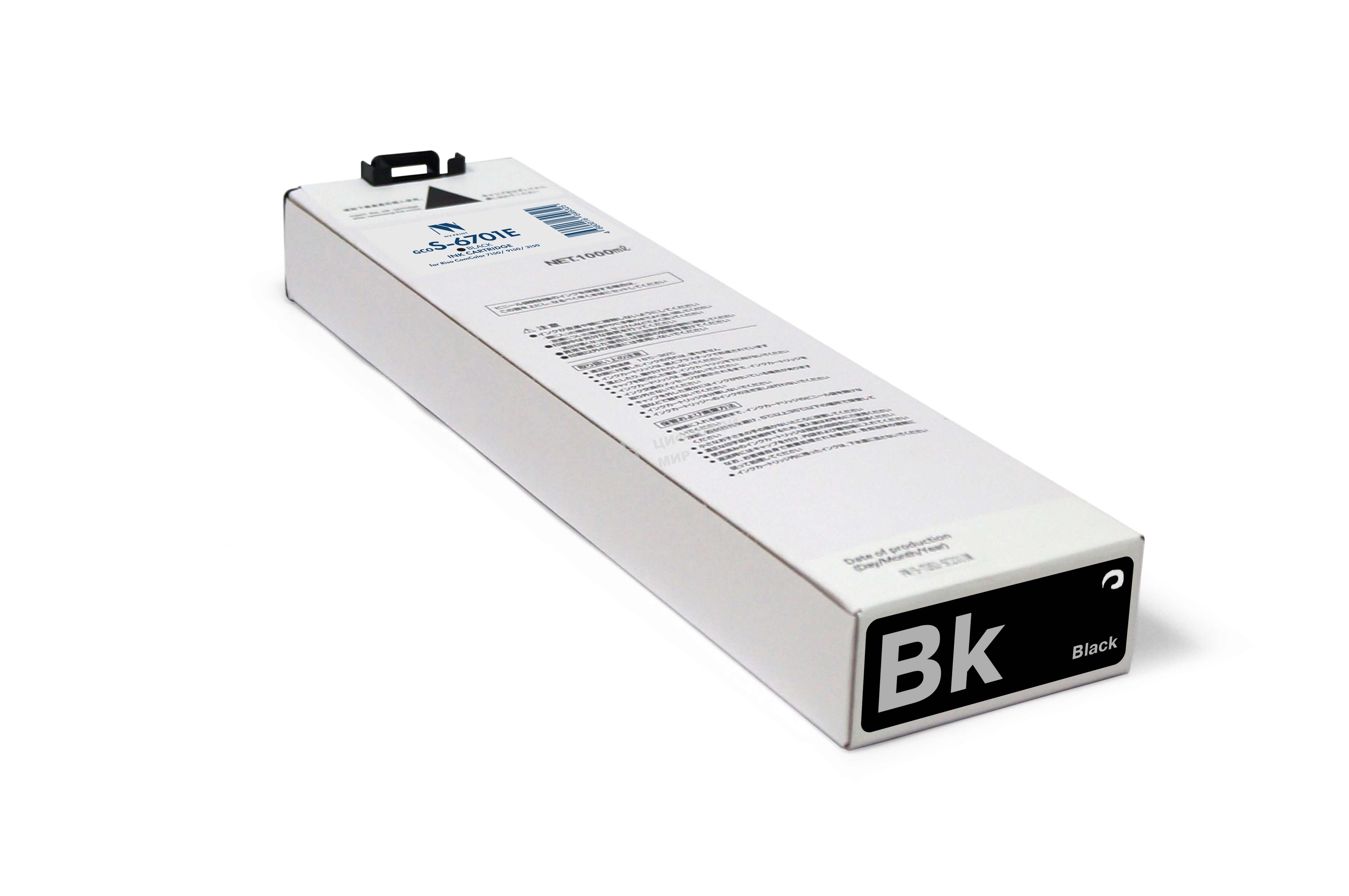 Картридж струйный NVPrint для Riso ComColor 7150/9150/3150 (NV-S-6701E, совместимый), черный (1000 мл)