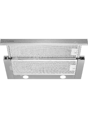 Встраиваемая вытяжка Kuppersberg SLIMTURBO 60 X, ширина 60 см, отвод/рециркуляция, 1500 м3/час, механическое управление, 3 скорости, освещение 2х2 Вт, металлические жироулавливающие фильтры, угольный фильтр KF-ES (опция), 63.4 дБ, обратный клапан, шхвхг:55.2x25.5x28см, нержавеющая сталь