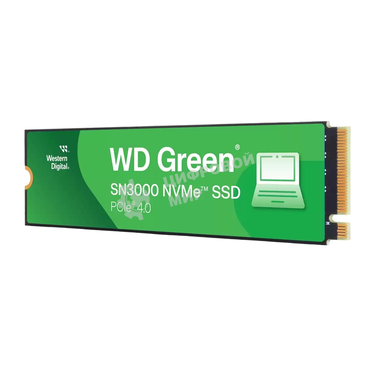 Накопитель SSD Western Digital WD Green SN3000, 1Tb M.2 2280, PCI-E 3x4, R/W - 5000/4200 MB/s