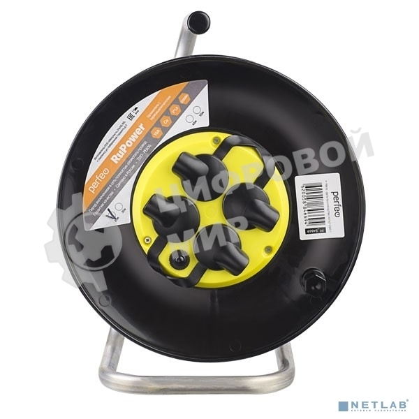 Удлинитель на катушке Perfeo без заземления 